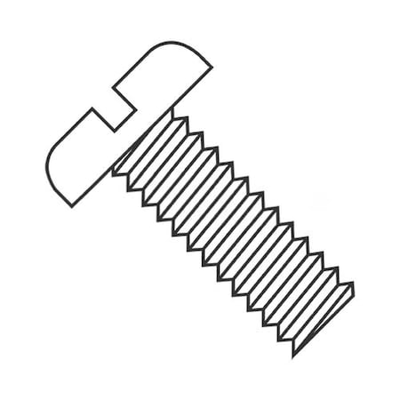 Usa Industrials 1/4"-20 x 2 1/2 in Slotted Pan Machine Screw, Plain Nylon 6/6 BULK-SCRW-8248
